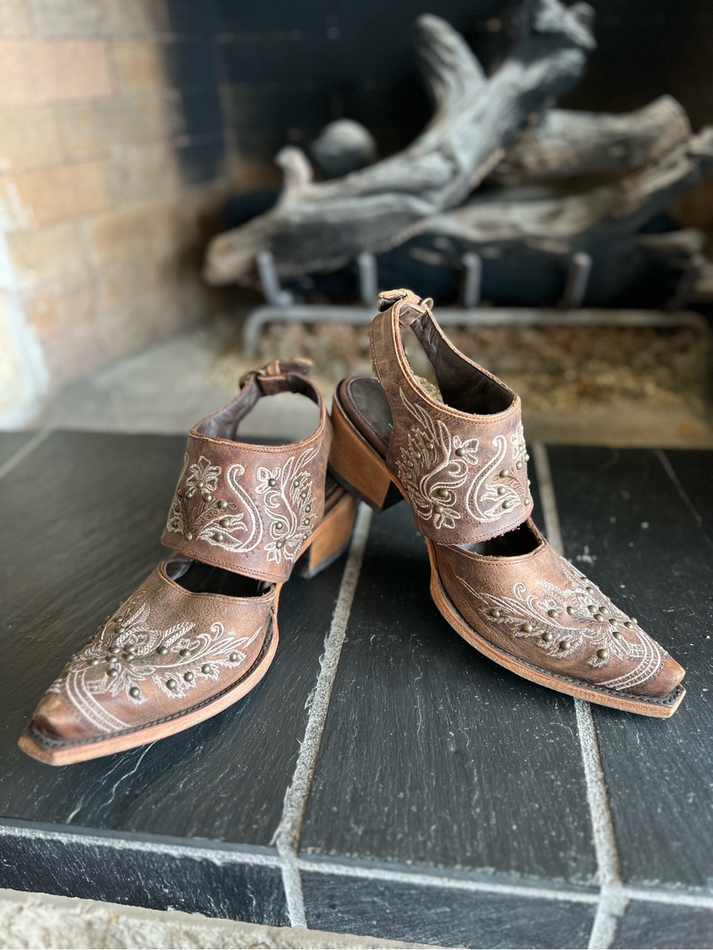 LANE Slingback Studded Mules - Picture 6 of 10